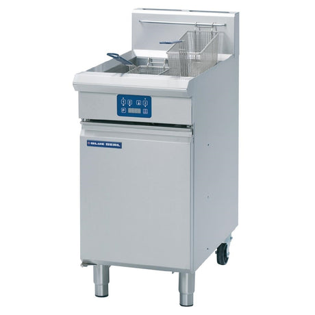 Blue Seal Single Tank Twin Basket Free Standing Propane Gas Fryer GT45E - GK582-P Freestanding Gas Fyers Blue Seal