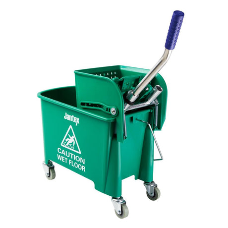 Jantex Kentucky Green Mop Bucket and Wringer 20Ltr - GK689  Jantex   