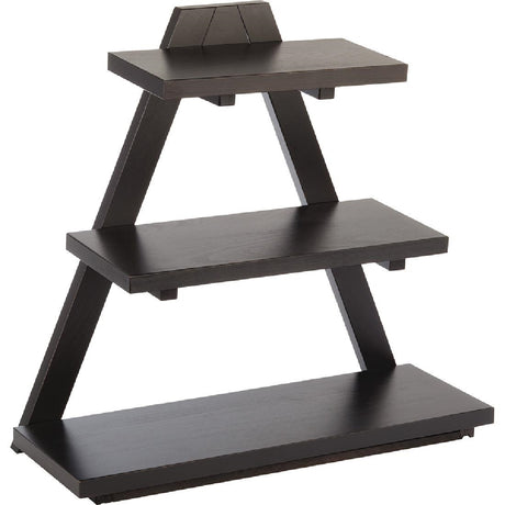 APS Triangle Wooden Buffet Stand Black - GK818  APS   