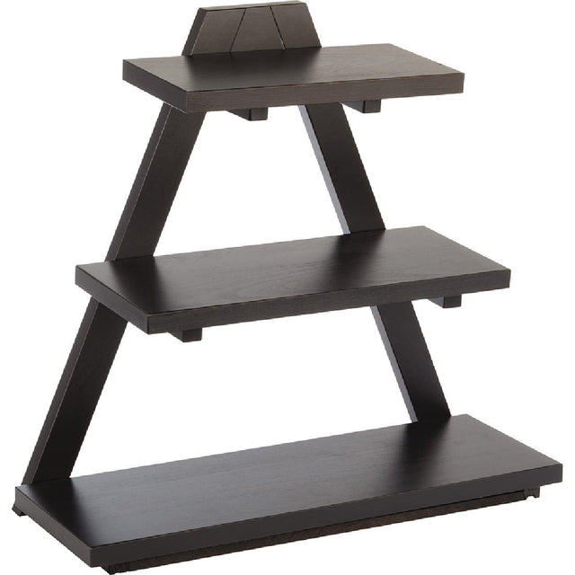 APS Triangle Wooden Buffet Stand Black - GK818  APS   