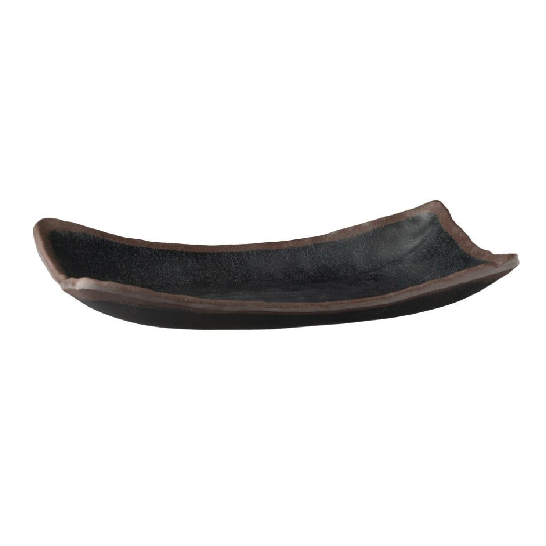APS Marone Melamine Platter Black 265x 165mm - GK840 Melamine and Polycarbonate APS   
