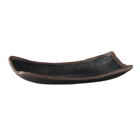 APS Marone Melamine Platter Black 265x 165mm - GK840 Melamine and Polycarbonate APS   