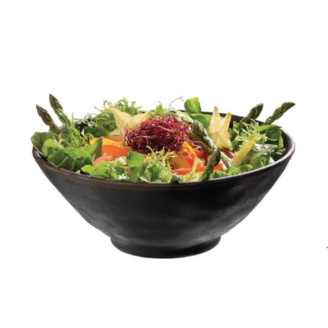APS Marone Melamine Bowl Black 240mm - GK845 Bowls APS