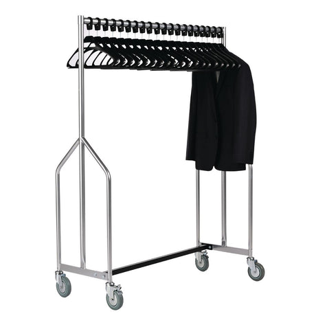 Heavy Duty Z Garment Rail With 20 Hangers - GK911  Commercial Hangers   