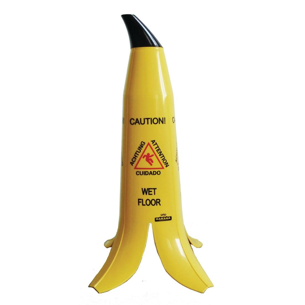 Banana Skin Wet Floor Sign - GK976  Banana Products LLC   