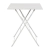 Bolero Perth Grey Pavement Style Steel Table Square 600mm - GK988  Bolero   