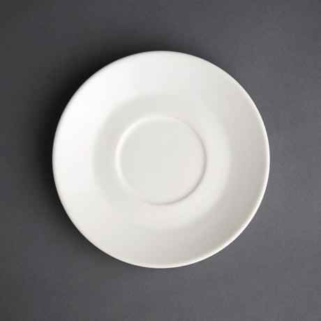 Olympia Cafe Saucer White (Fits GK074) - 158mm 6 1/4" (Box 12) - GL048 Olympia Crockery Olympia   
