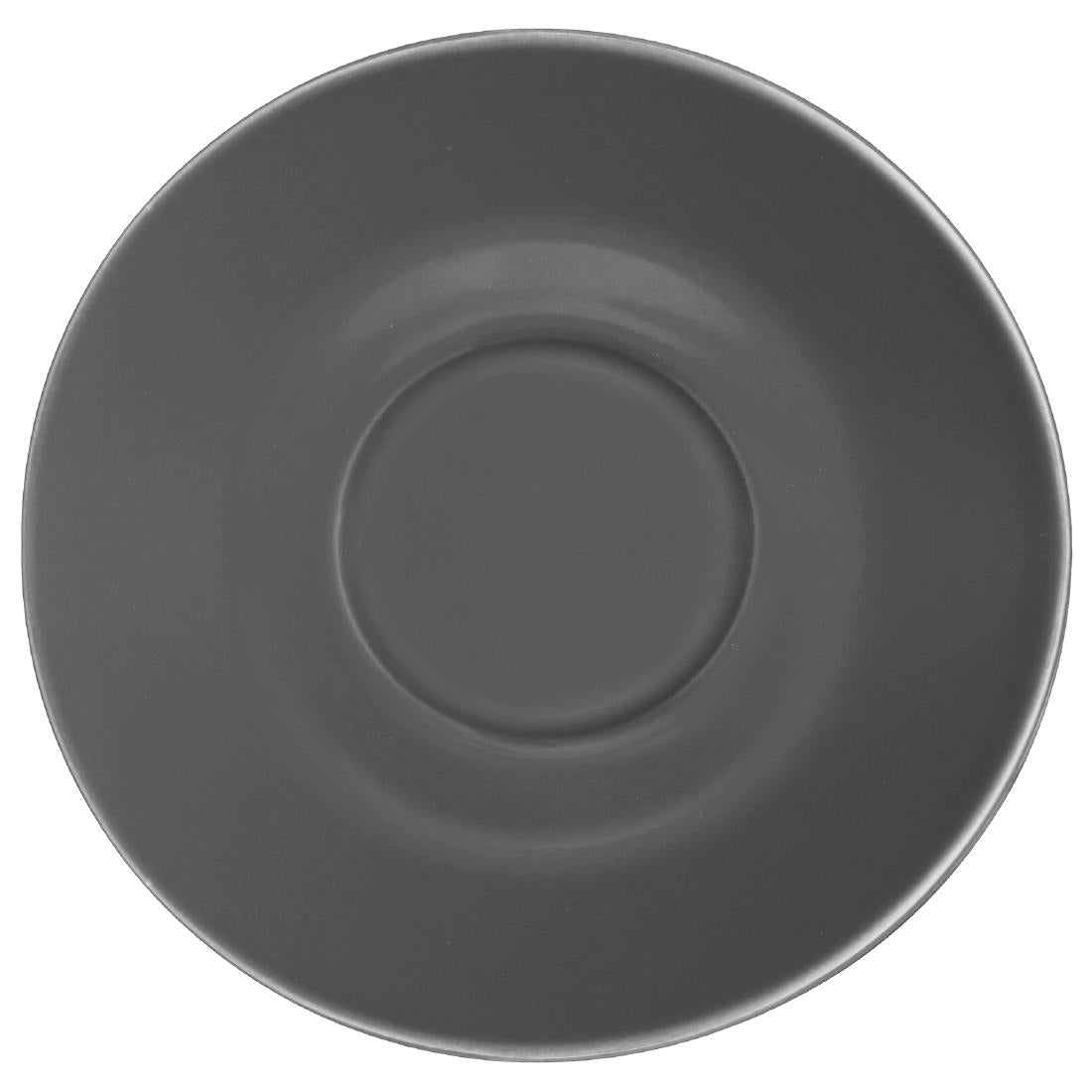Olympia Cafe Saucer Charcoal (Fits GK075) - 158mm 6 1/4" (Box 12) - GL049 Olympia Crockery Olympia   