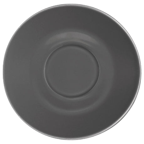 Olympia Cafe Saucer Charcoal (Fits GK075) - 158mm 6 1/4" (Box 12) - GL049 Olympia Crockery Olympia   