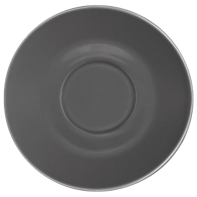 Olympia Cafe Saucer Charcoal (Fits GK075) - 158mm 6 1/4" (Box 12) - GL049 Olympia Crockery Olympia   