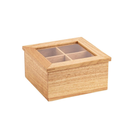 Olympia Mini Hevea Wood Tea Box - GL089  Olympia   