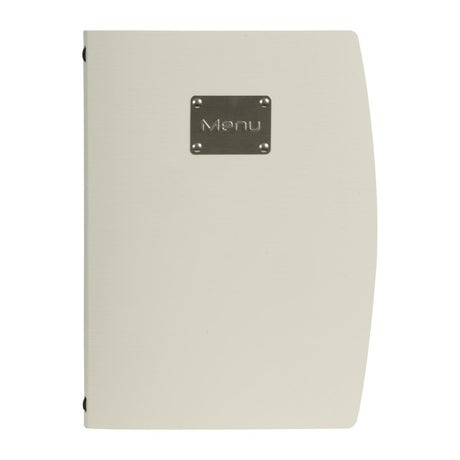 Securit Rio Menu Cover Silver A4 - GL109  Securit   