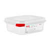 Araven Polypropylene 1/6 Gastronorm Food Storage Containers 1.1Ltr (Pack of 4) - GL264  Araven   