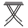 Bolero Square PE Wicker Folding Table Black 600mm - GL302  Bolero   