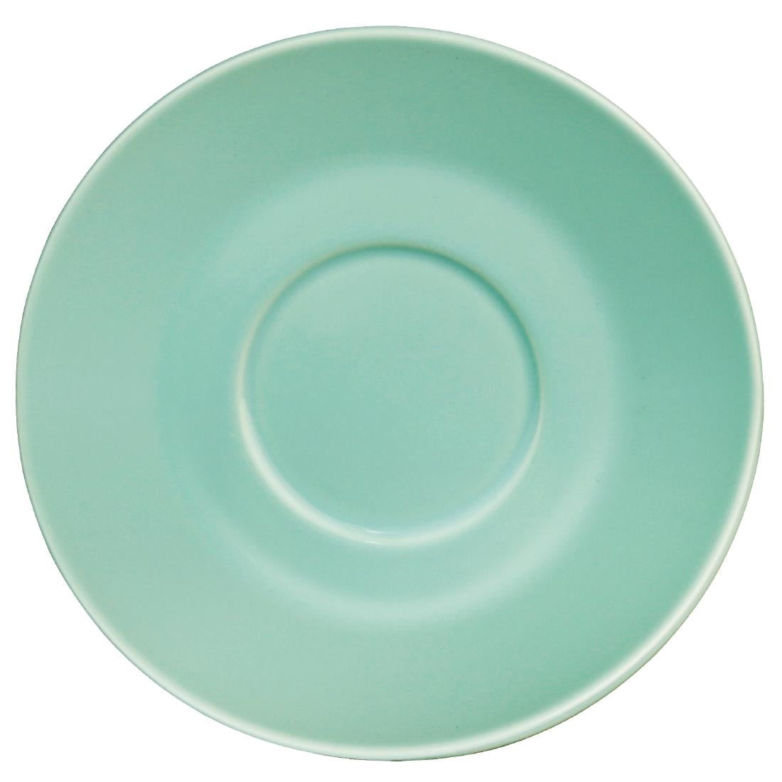 Olympia Cafe Espresso Saucer Aqua (Fits GL460) - 158mm 6 1/4" (Box 12) - GL464 Olympia Crockery Olympia   