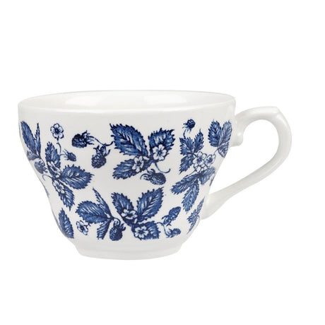 Churchill Vintage Prints Georgian Teacup Blue 200ml (Pack of 12) - GL472 Cups and Mugs Churchill