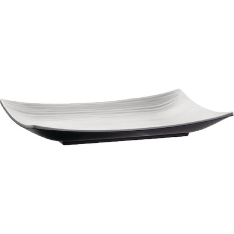 APS Dual Tone Curved Rectangular Platter 11in - GL641  APS   