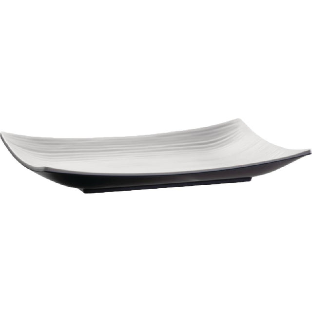 APS Dual Tone Curved Rectangular Platter 11in - GL641  APS   