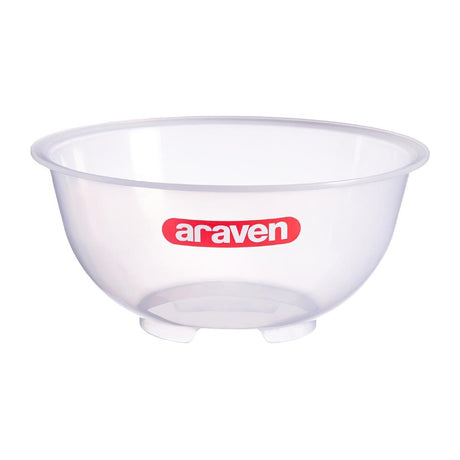 Araven Polypropylene Mixing Bowl Transparent 11Ltr - GL979  Araven   