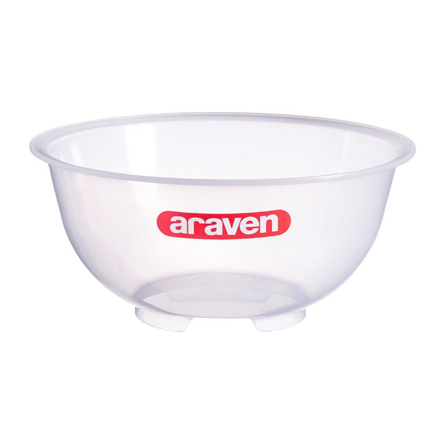Araven Polypropylene Mixing Bowl Transparent 11Ltr - GL979  Araven   