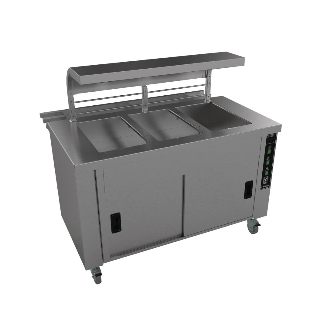 Falcon Chieftain 3 Well Heated Servery Counter with Trayslide HS3 - GM189  Falcon   