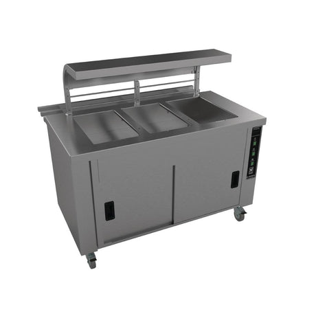 Falcon Chieftain 3 Well Heated Servery Counter with Trayslide HS3 - GM189  Falcon   