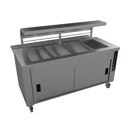 Falcon Chieftain 4 Well Heated Servery Counter with Trayslide HS4 - GM191  Falcon   