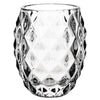 Olympia Glass Diamond Tealight Holder Clear 75mm (Pack of 6) - GM227  Olympia   