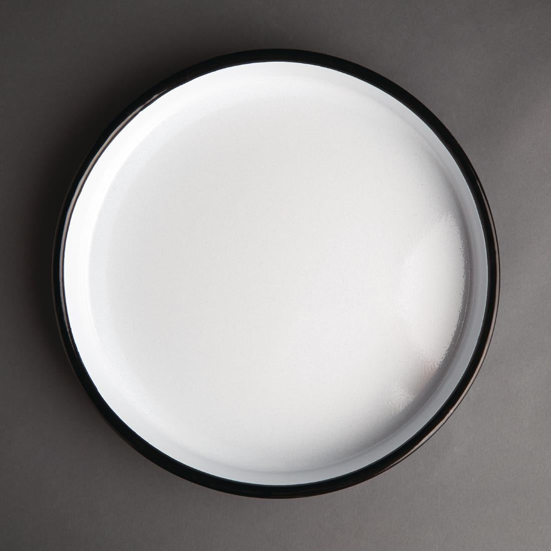 Olympia Enamelled Steel Round Service Tray 320mm - GM240 Olympia Crockery Olympia   