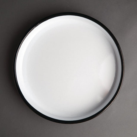 Olympia Enamelled Steel Round Service Tray 320mm - GM240 Olympia Crockery Olympia   