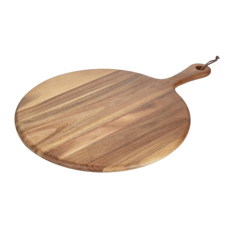 Olympia Acacia Wood Round Pizza Paddle Board 355mm - GM262  Olympia   