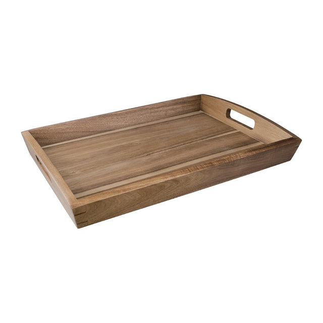 Olympia Large Acacia Wood Butler Tray 510mm - GM266  Olympia   