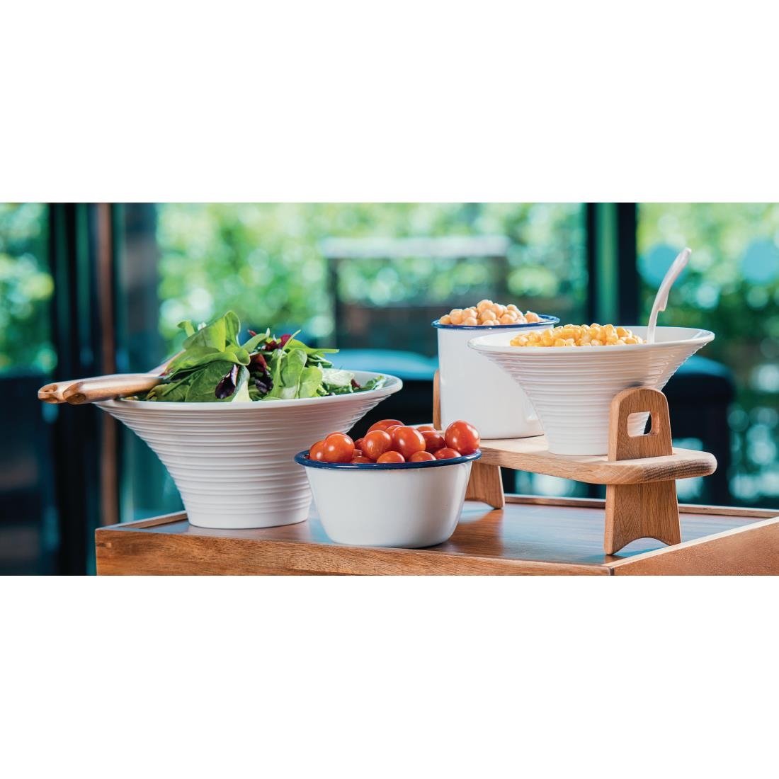 Olympia Large Enamel Soup Mugs 670ml (Pack of 6) - DC398 Olympia Crockery Olympia   