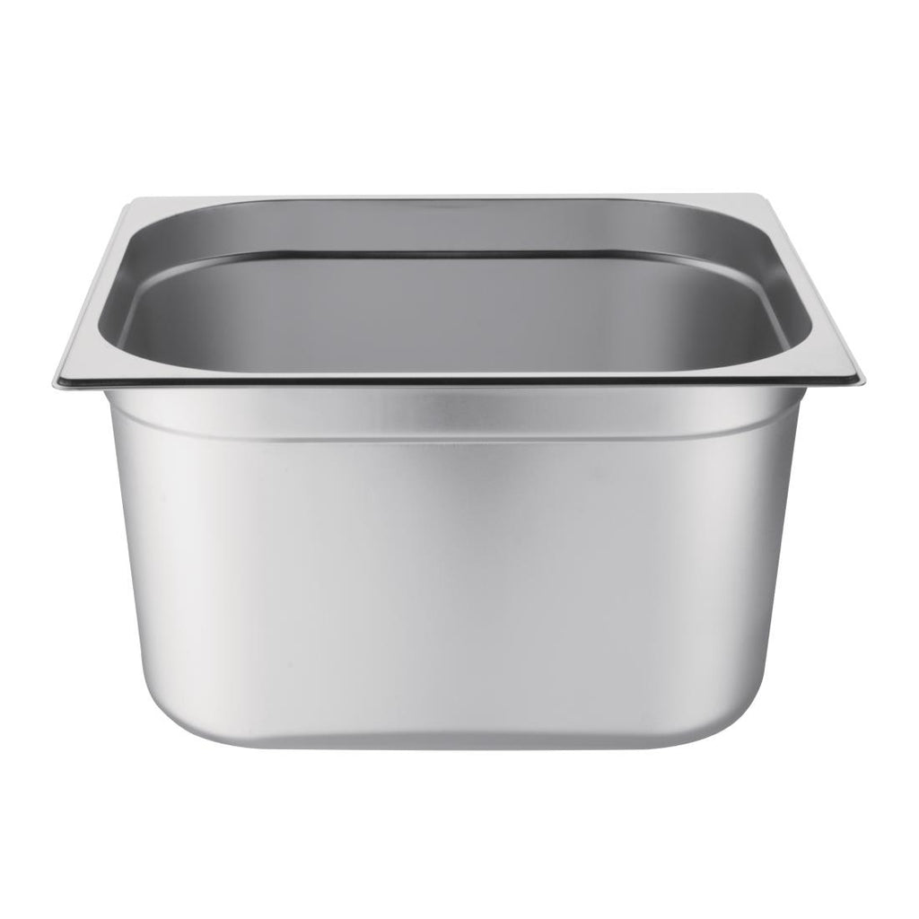 Vogue Stainless Steel Gastronorm 2/3 Tray 200mm - GM315  Vogue   