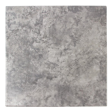 Werzalit Pre-drilled Square Table Top Concrete 600mm - GM422 Stone Effect Table Tops Werzalit   