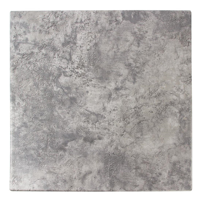 Werzalit Pre-drilled Square Table Top Concrete 600mm - GM422 Stone Effect Table Tops Werzalit   