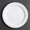 Olympia Enamel Dinner Plates 245mm (Pack of 6) - GM512 Plates Olympia