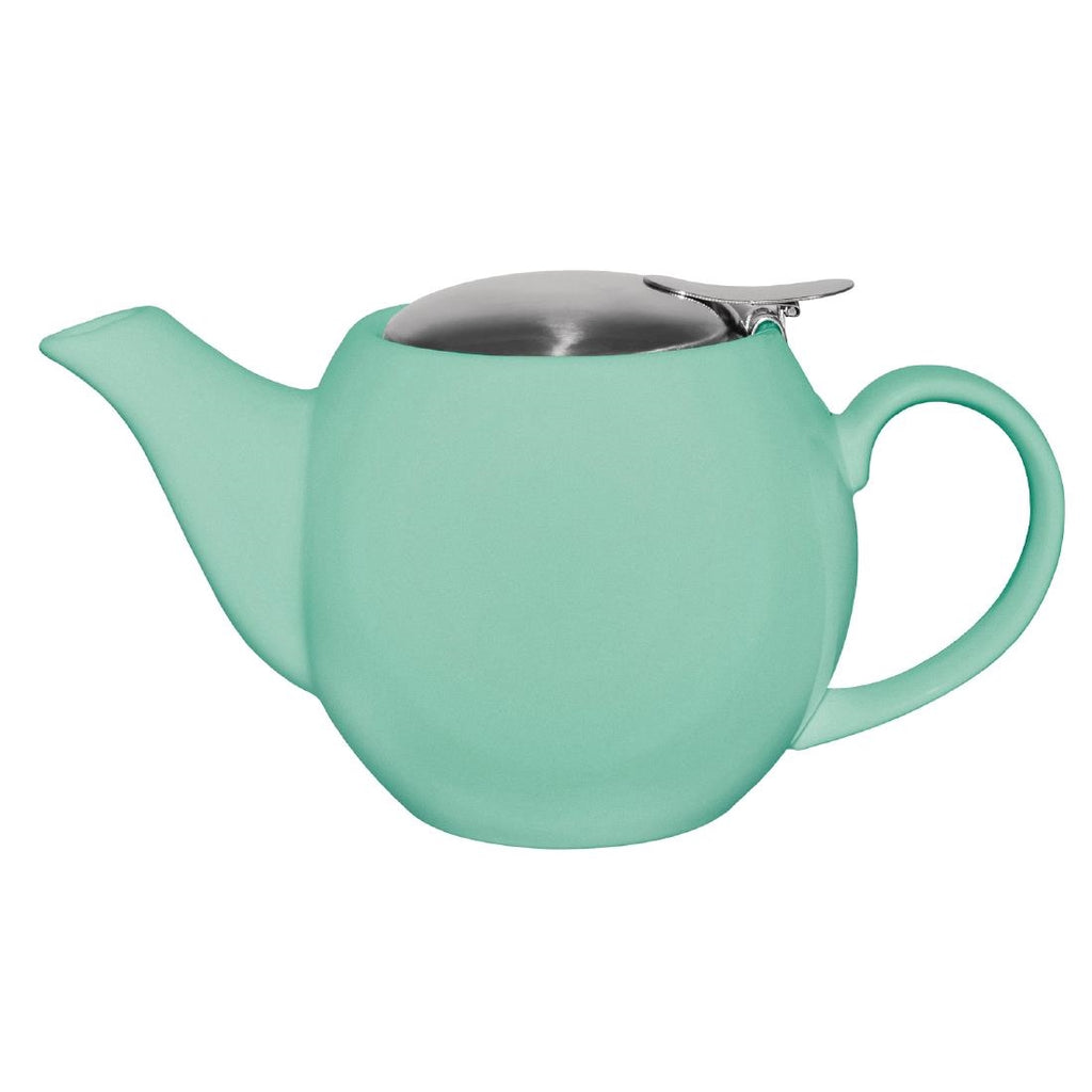 Olympia Cafe Teapot Aqua - 510ml 17.2fl oz (Box 1) - GM595 Olympia Crockery Olympia   