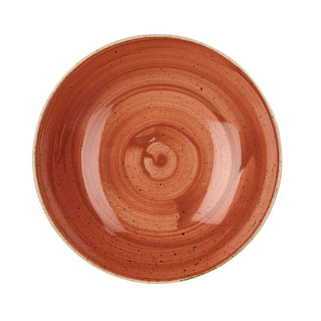 Churchill Stonecast Round Coupe Bowl Spiced Orange 200mm (Pack of 12) - GM684 Bowls Churchill