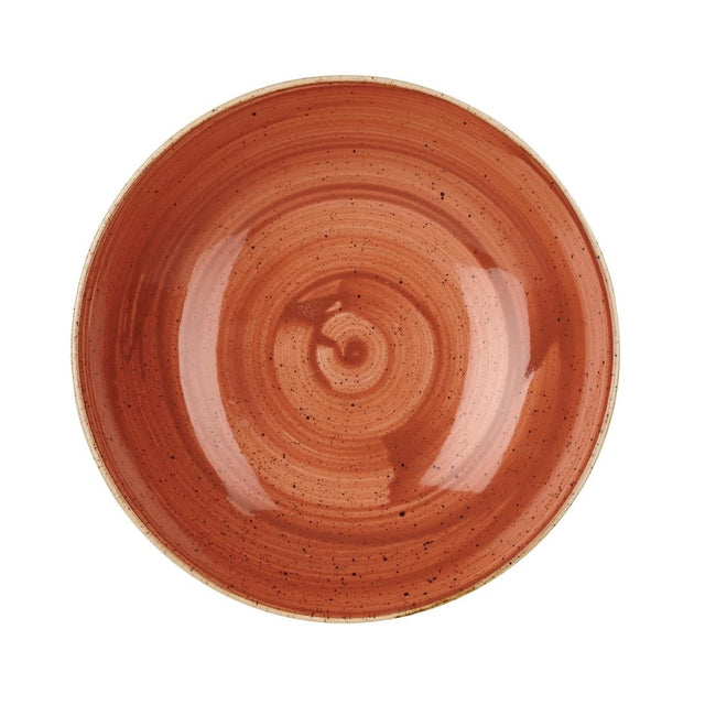 Churchill Stonecast Round Coupe Bowl Spiced Orange 200mm (Pack of 12) - GM684 Bowls Churchill