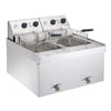 Parry Twin Tank Twin Basket Countertop Electric Fryer NPDF3 - GM705 Countertop Electric Fryers Parry