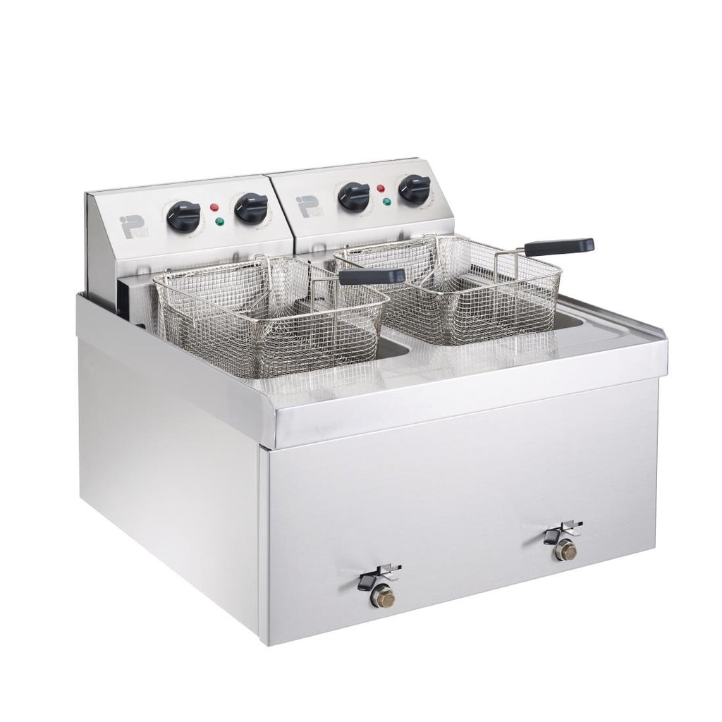Parry Twin Tank Twin Basket Countertop Electric Fryer NPDF6 - GM751 Countertop Electric Fryers Parry
