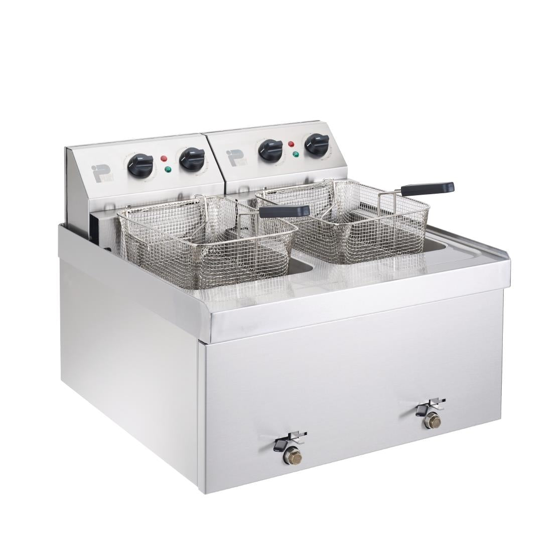 Parry Twin Tank Twin Basket Countertop Electric Fryer NPDF6 - GM751 Countertop Electric Fryers Parry