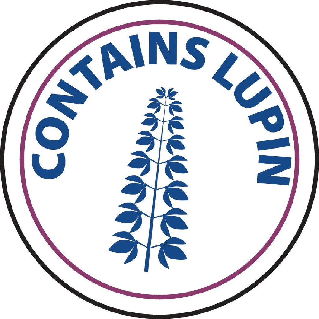 Vogue Food Allergen Label Lupin (Pack of 1000) - GM808  Vogue   