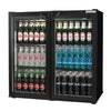 Autonumis Popular Double Hinged Door 3Ft Back Bar Cooler Black A215179 - GN363  Autonumis   
