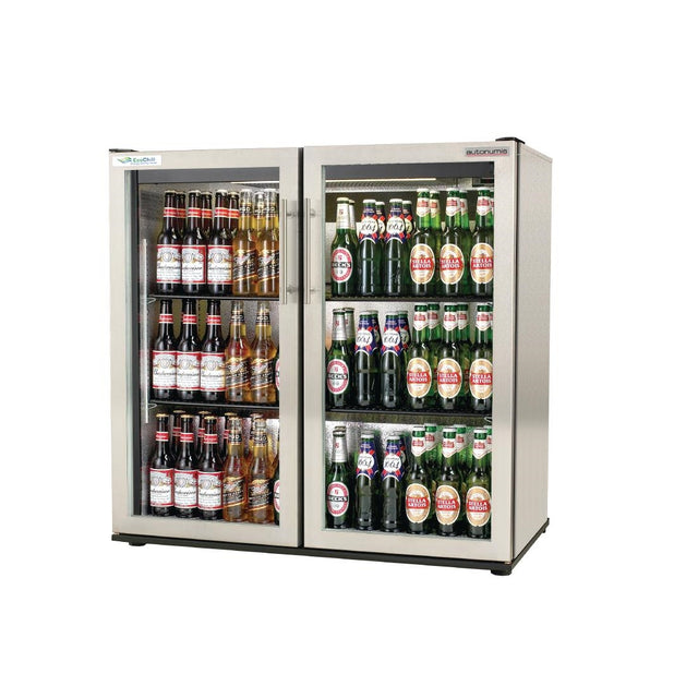 Autonumis EcoChill Double Hinged Door Maxi Back Bar Cooler, St/St A210106 - GN381  Autonumis   