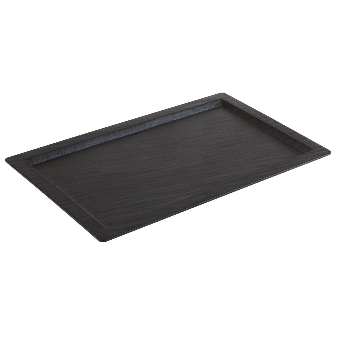 APS Slate Effect Melamine Tray with Rim GN 1/1 - GN563  APS   