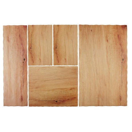 APS Oak Effect Melamine Tray GN 2/4 - GN568  APS   