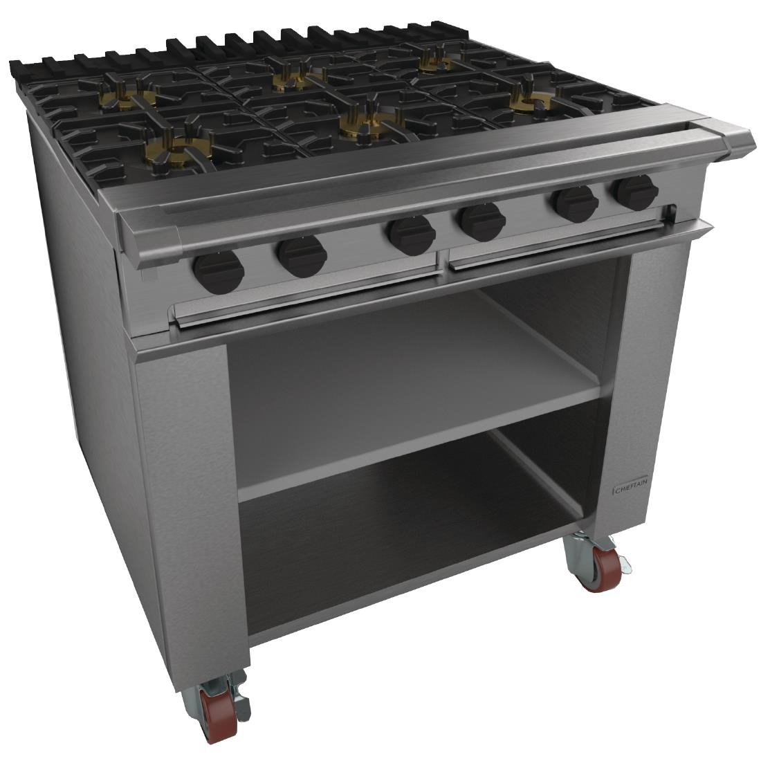 Falcon Chieftain 6 Burner Natural Gas Boiling Table on Castors G1060X - GP002-N  Falcon   