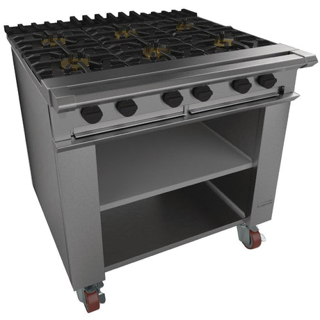 Falcon Chieftain 6 Burner Natural Gas Boiling Table on Castors G1060X - GP002-N  Falcon   